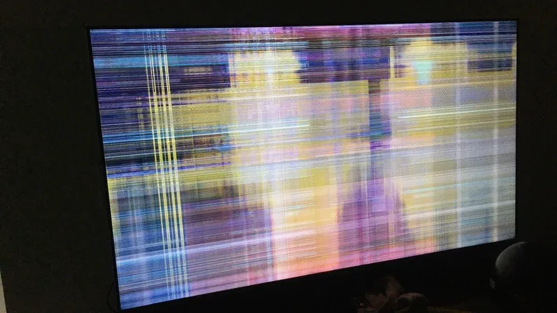 tivi bị sọc ngang