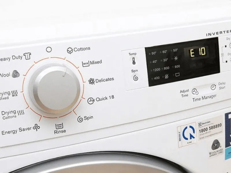 Lỗi E10 máy giặt Electrolux