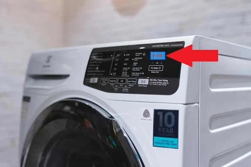 Lỗi E10 máy giặt Electrolux