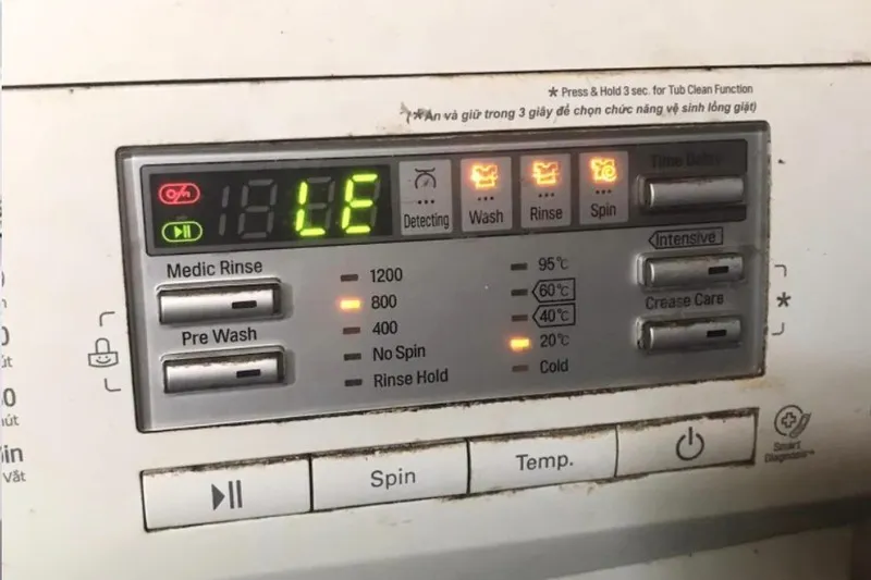 Mã lỗi máy giặt LG