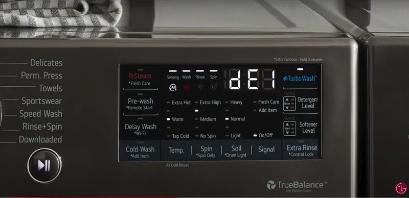 Mã lỗi máy giặt LG