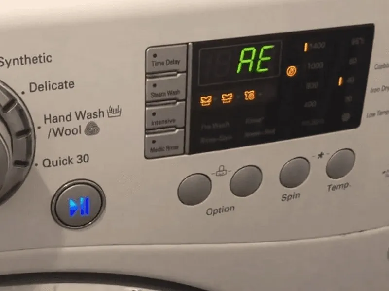 Mã lỗi máy giặt LG