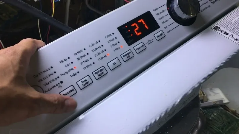 Lỗi E3 máy giặt Toshiba