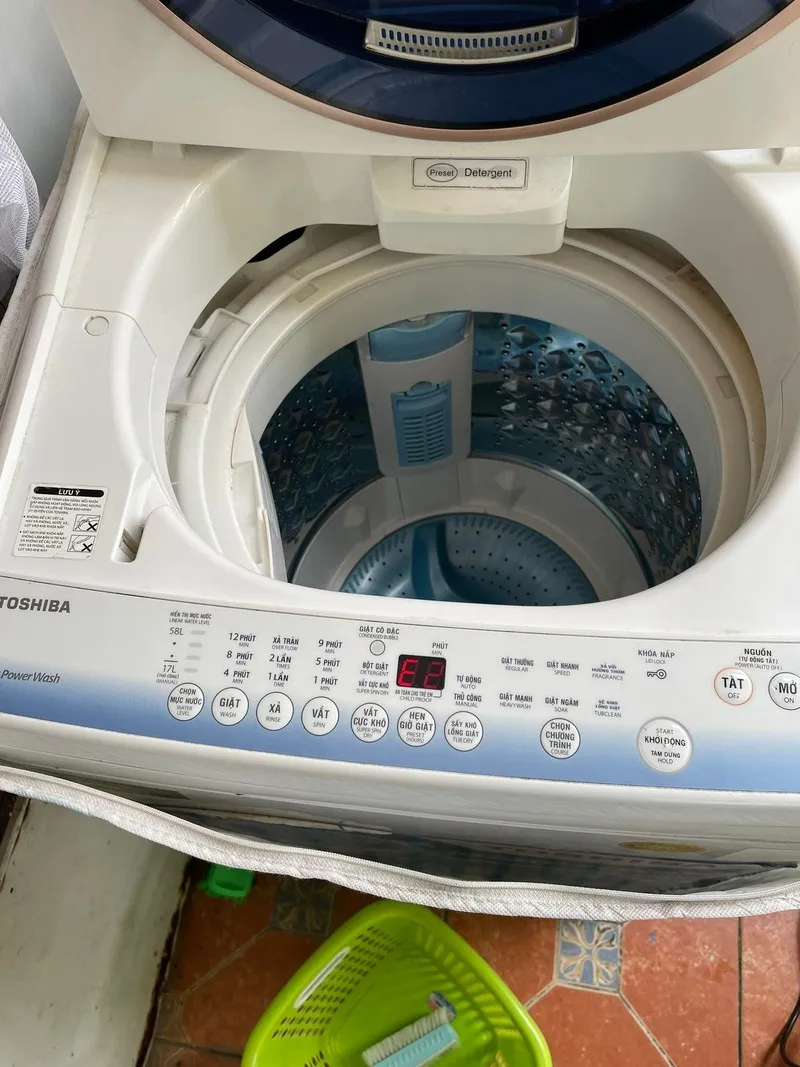 Lỗi E3 máy giặt Toshiba